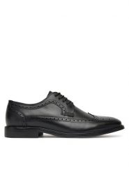 Gino Rossi Półbuty GINO-01 125AM Czarny. Czarne eleganckie półbuty Gino Rossi, bez wzorów, ze skóry, bez obcasa, bez zapięcia. Za 349.99 zł.