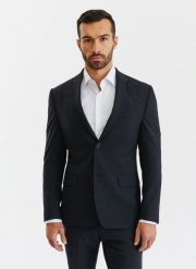 PAKO LORENTE – Marynarka garniturowa P22WF-3G-039-C-S. Czarne garnitury Pako Lorente, m, bez wzorów, z lycry. Za 499.99 zł.