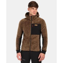 Męska polarowa bluza z kapturem Kilpi NORKA-M. Brązowe bluzy z kapturem Kilpi, m, bez wzorów, z polaru, z kapturem. Za 499.51 zł.