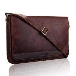 Torba męska VINTAGE Brązowy. Brązowe torby na ramię Betlewski, bez wzorów, z materiału, na ramię, bez dodatków. Za 589.00 zł.