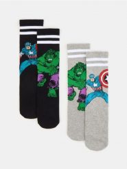 Skarpetki Marvel 2 pack - wielobarwny. Skarpety Sinsay, bez wzorów. Za 15.99 zł.