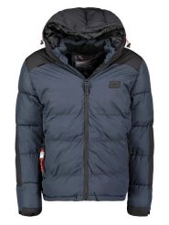 Geographical Norway Kurtka pikowana w kolorze granatowo-czarnym rozmiar: XXL. Czarne kurtki Geographical Norway, xxl, bez wzorów, bez kaptura. Za 265.39 zł.