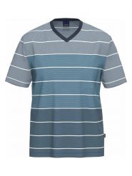 Ammann Koszulka piżamowa w kolorze granatowym rozmiar: XXL. Niebieskie piżamy Ammann, xxl, bez wzorów, z bawełny, bez ramiączek. Za 78.99 zł.