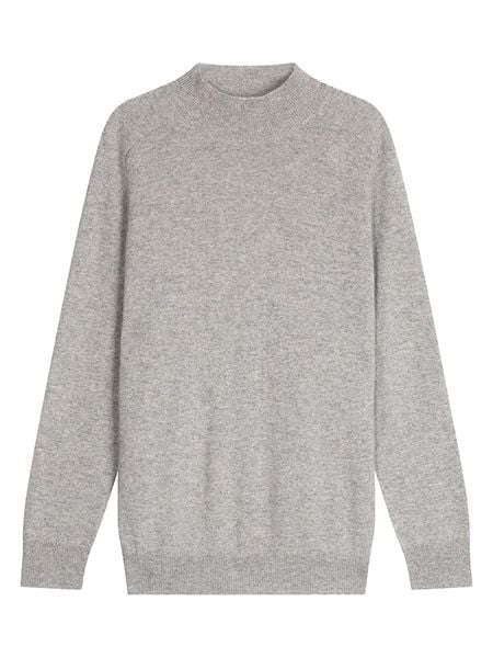 Perfect Cashmere Kaszmirowy sweter "Raphael" w kolorze szarym rozmiar: M. Szare swetry nierozpinane Perfect Cashmere, m, bez wzorów, z kaszmiru, bez kołnierzyka, bez ramiączek. Za 414.33 zł.