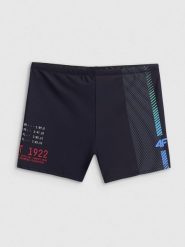 4F Kąpielówki męskie - czarne XL. Czarne odzież kąpielowa 4F, m, bez wzorów, biznesowe. Za 69.99 zł.