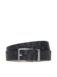 Guess Pasek Męski BMBUDE P5135 Czarny. Czarne paski Guess, z aplikacjami, ze skóry. Za 189.99 zł.