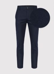 PAKO LORENTE – Granatowe spodnie męskie. Spodnie materiałowe Pako Lorente, na co dzień, l, bez wzorów, z bawełny, casualowe. Za 119.99 zł.