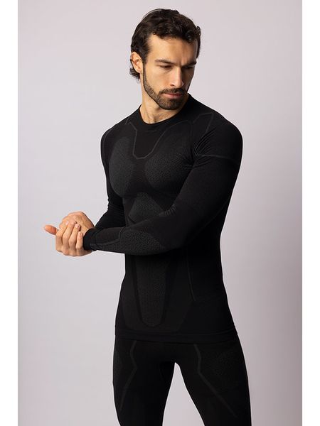 Spaio Koszulka termiczna "Adrenaline" w kolorze czarno-szarym rozmiar: L. Czarne t-shirty sportowe Spaio, bez wzorów, z materiału, bez ramiączek, outdoorowe. Za 217.99 zł.