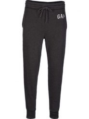 GAP Spodnie dresowe w kolorze antracytowym rozmiar: L. Czarne spodnie treningowe długie GAP, l, bez wzorów, z bawełny. Za 107.45 zł.
