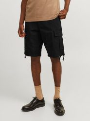 Jack & Jones Bojówki w kolorze czarnym rozmiar: S. Czarne joggery i bojówki Jack & Jones, s, bez wzorów, z bawełny. Za 75.16 zł.