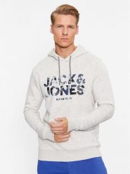 Jack&Jones Bluza James 12235338 Szary Regular Fit. Szare bluzy Jack&Jones, l, bez wzorów, z syntetyku, bez kaptura. Za 99.99 zł.