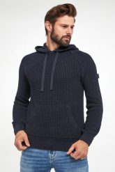Sweter męski z kapturem Harri JOOP! JEANS. Swetry nierozpinane JOOP! Jeans, m, bez wzorów, z jeansu, bez kołnierzyka, bez ramiączek. W wyprzedaży za 506.35 zł.