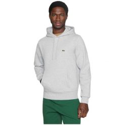 Bluza z kapturem Męska Lacoste Jasnoszary. Szare bluzy z kapturem LACOSTE, m, bez wzorów, z bawełny, z kapturem. Za 611.65 zł.