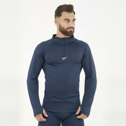 Termoaktywna koszulka treningowa IRONBOY TURBO. Niebieskie bielizna termoaktywna Legea, m, bez wzorów, z poliesteru, bez ramiączek, na fitness i siłownię. Za 88.00 zł.
