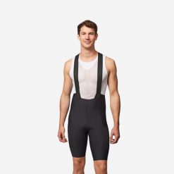 Spodenki rowerowe szosowe męskie Van Rysel Endurance na szelkach. Niebieskie spodenki rowerowe VAN RYSEL, l, bez wzorów, rowerowe. Za 239.99 zł.