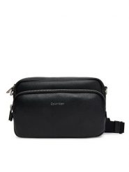 Calvin Klein Saszetka Raised Camera Bag LV04D3159G Czarny. Czarne torby na ramię CALVIN KLEIN, bez wzorów, ze skóry, bez dodatków. Za 299.99 zł.