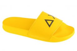 Klapki na basen męskie, Slippers Logo. Żółte klapki SUN68, z materiału. Za 109.99 zł.