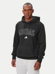 Adidas Bluza Collegiate Script Graphic Hoodie KC7187 Czarny Regular Fit. Czarne bluzy Adidas, m, bez wzorów, z syntetyku, bez kaptura. Za 239.99 zł.