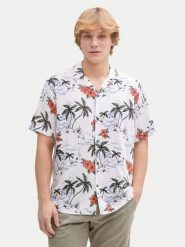 Tom Tailor Denim Koszula 1045191 Biały Relaxed Fit. Białe koszule TOM TAILOR DENIM, l, bez wzorów, z denimu, bez kołnierzyka, bez ramiączek. Za 169.99 zł.