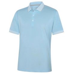 Polo Galvin Green Moon. Niebieskie koszulki polo GALVIN GREEN, m, bez wzorów, bez kołnierzyka, bez ramiączek, na golfa. Za 451.50 zł.
