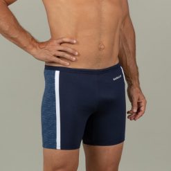 Bokserki długie pływackie męskie Nabaiji Yoko Mala. Białe odzież kąpielowa NABAIJI, l, bez wzorów, z elastanu, eleganckie. Za 89.99 zł.