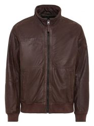 Camel Active Skórzana kurtka w kolorze brązowym rozmiar: 68. Brązowe kurtki Camel Active, bez wzorów, bez kaptura. Za 586.02 zł.