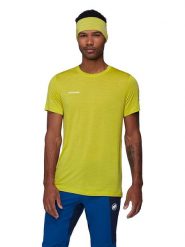 Mammut Koszulka funkcyjna "Tree" w kolorze zielonym rozmiar: M. Zielone t-shirty sportowe Mammut, bez wzorów, bez ramiączek, outdoorowe. Za 184.95 zł.