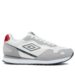 Buty męskie sportowe do chodzenia Umbro ABRAM LTX. Białe buty do biegania Umbro, bez wzorów, bez zapięcia, trekkingowe. W wyprzedaży za 139.00 zł.