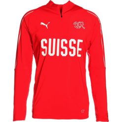 Puma SCHWEIZ TRAINING WITH SIDE POCKETS WITH ZIP Koszulka sportowa red/white. Koszulki z długim rękawem Puma. Za 249.00 zł.