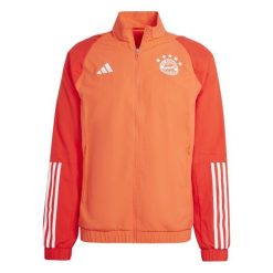 Bluza dresowa Prematch FC Barcelone 2023/24. Czerwone bluzy bez kaptura Adidas, bez wzorów, z dresówki, bez kaptura. W wyprzedaży za 318.50 zł.