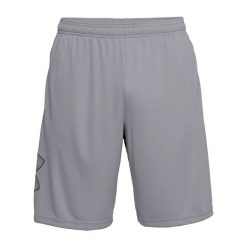 Spodenki fitness męskie Under Armour Tech Graphic 035. Szare krótkie spodenki sportowe Under Armour, m, bez wzorów. Za 69.99 zł.