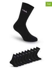 Fila Skarpety (9 par) w kolorze czarnym do tenisa rozmiar: 35-38. Czarne skarpety Fila, bez wzorów. Za 56.99 zł.