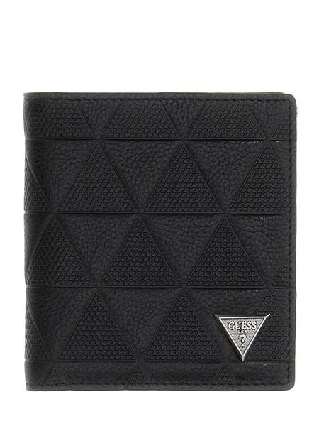 Guess Portfel SMTOTE LEA22 Czarny. Czarne portfele Guess, z aplikacjami, ze skóry. Za 237.99 zł.