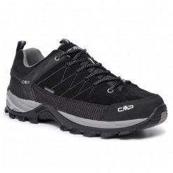 Buty CMP Rigel Low 3Q13247-73UC czarne. Czarne buty turystyczne bez wzorów, z gumy, bez zapięcia. Za 579.48 zł.