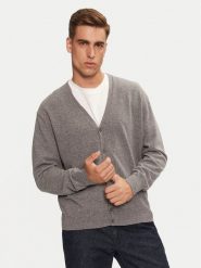 United Colors Of Benetton Kardigan 1002U601B Szary Regular Fit. Szare swetry rozpinane United Colors Of Benetton, m, bez wzorów, z wełny, bez kołnierzyka, bez ramiączek. Za 219.99 zł.