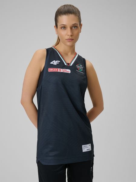 4F Koszulka meczowa replika wyjazdowa z sezonu 2025/26 męska 4F x Zagłębie Sosnowiec - czarna XL. Czarne t-shirty sportowe 4F, bez wzorów, z dzianiny, bez ramiączek. Za 189.99 zł.