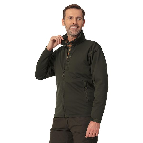 Kurtka myśliwska męska Tagart Forest Softshell z polarem i membraną. Zielone kurtki TAGART, m, bez wzorów, z polaru, bez kaptura. Za 649.00 zł.