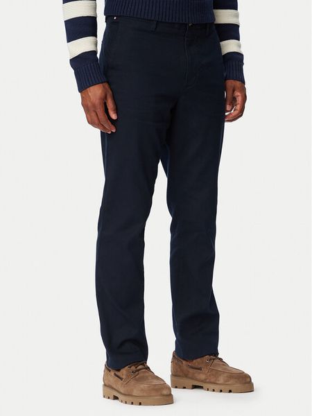 Tommy Hilfiger Chinosy Denton MW0MW43151 Granatowy Regular Fit. Niebieskie eleganckie spodnie Tommy Hilfiger, m, z bawełny. Za 529.99 zł.