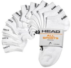Skarpety Head Elements Sneaker 11 par, niskie, białe, rozmiar 35-38. Białe skarpetki sportowe Head, bez wzorów, z bawełny. Za 167.99 zł.