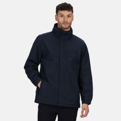 Kurtka Męska. Niebieskie kurtki Regatta, l, bez wzorów, z elastanu, z kapturem. Za 220.99 zł.