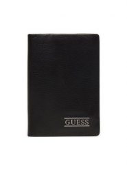 Guess Mały Portfel Męski SMNBSE LEA56 Czarny. Czarne portfele Guess, z aplikacjami, ze skóry. Za 129.99 zł.