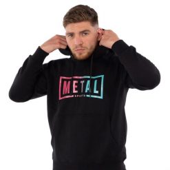 Bluza Metal Boxe Miami Vice. Czarne bluzy z kapturem METAL BOXE, l, bez wzorów, z bawełny, z kapturem. Za 225.50 zł.