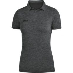 Polo Jako Premium Basics. Brązowe koszulki polo JAKO, bez wzorów, bez kołnierzyka, bez ramiączek. Za 262.50 zł.
