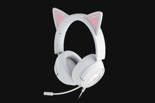 Zestaw słuchawkowy Razer Gaming | Kraken Kitty V3 X | Przewodowe | Nauszne | Mikrofon | Biały. Białe słuchawki nauszne RAZER. Za 320.99 zł.