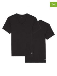 Marc O´Polo Koszulki (2 szt.) w kolorze czarnym rozmiar: L. Czarne bezrękawniki l, bez wzorów, bez kołnierzyka, bez ramiączek. Za 124.45 zł.