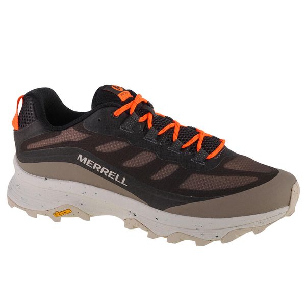 Buty do chodzenia Męskie Merrell Merrell Moab Speed. Brązowe buty trekkingowe Merrell, bez wzorów, z gumy, bez zapięcia. Za 539.99 zł.