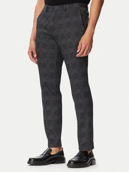 HUGO Chinosy Hesten263H-X 50565367 Szary ciemny Slim Fit. Szare eleganckie spodnie Hugo, m, z syntetyku. Za 549.99 zł.