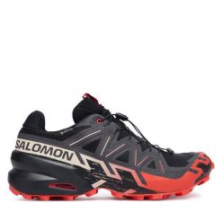 Buty do biegania Salomon. Czarne buty do biegania Salomon, bez wzorów, z gore-texu, bez zapięcia, do biegania, salomon speedcross, gore-tex. Za 719.99 zł.