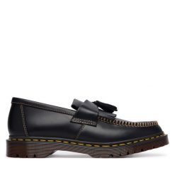 Półbuty Dr. Martens. Czarne eleganckie półbuty Dr. Martens, bez wzorów, bez obcasa, bez zapięcia. Za 919.99 zł.