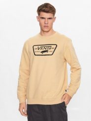 Vans Bluza Mn Full Patch Crew Ii VN0A45CI Beżowy Classic Fit. Brązowe bluzy Vans, l, bez wzorów, z bawełny, bez kaptura. Za 179.99 zł.